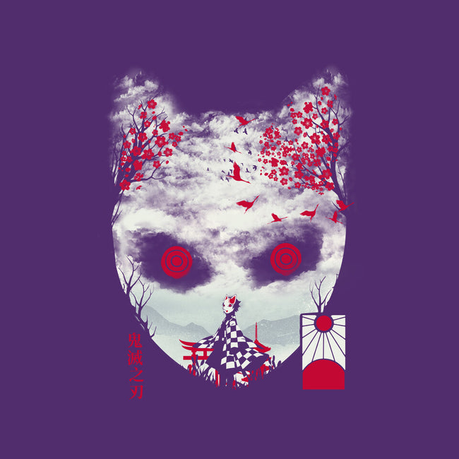 Tanjiro Mask-none polyester shower curtain-dandingeroz