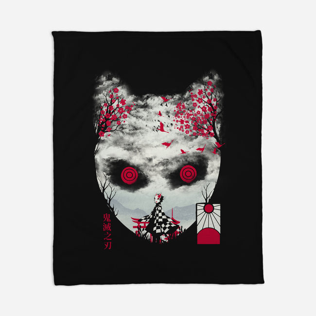 Tanjiro Mask-none fleece blanket-dandingeroz