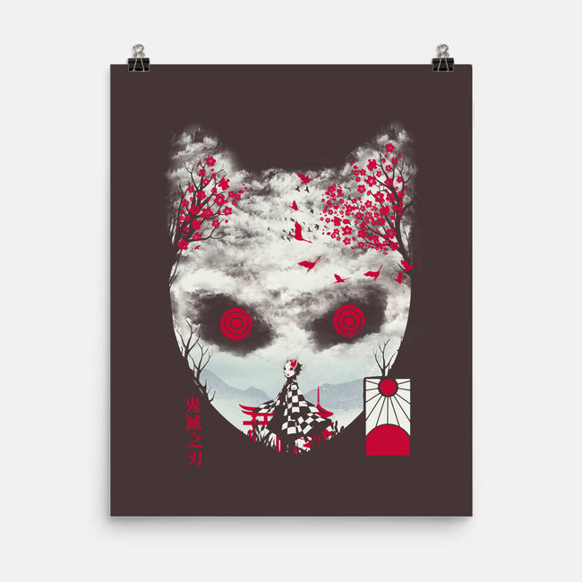 Tanjiro Mask-none matte poster-dandingeroz
