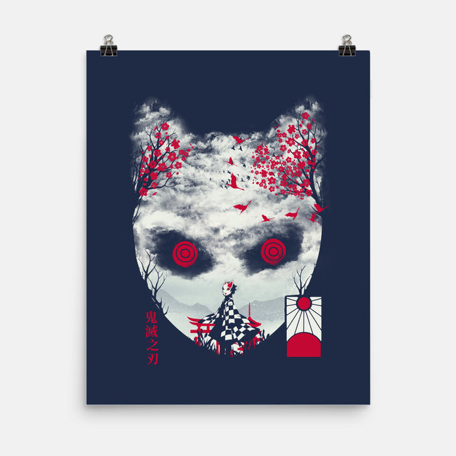 Tanjiro Mask-none matte poster-dandingeroz