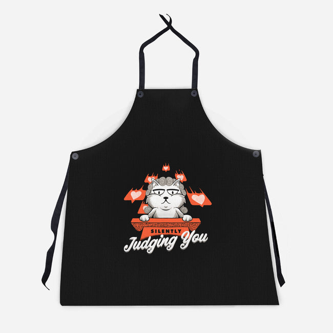Silently Judging You-unisex kitchen apron-zawitees