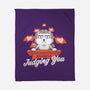 Silently Judging You-none fleece blanket-zawitees