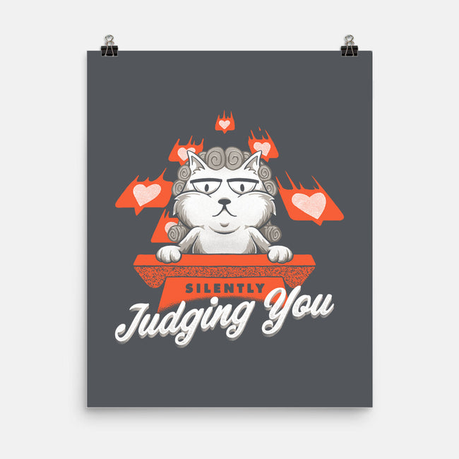 Silently Judging You-none matte poster-zawitees