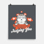 Silently Judging You-none matte poster-zawitees