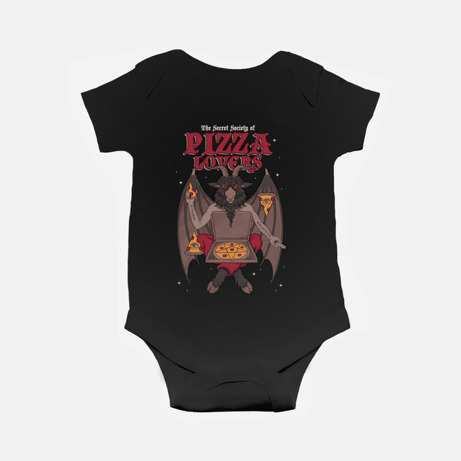 Pizza Lovers-baby basic onesie-Thiago Correa