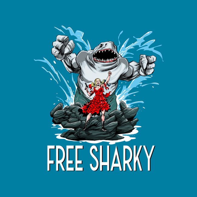 Free Sharky-none beach towel-zascanauta