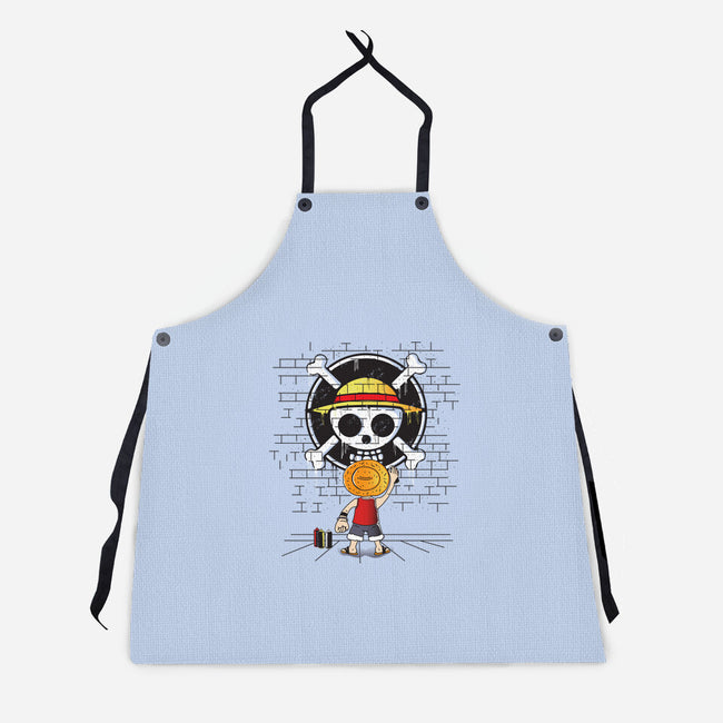 The Pirate's Logo-unisex kitchen apron-turborat14