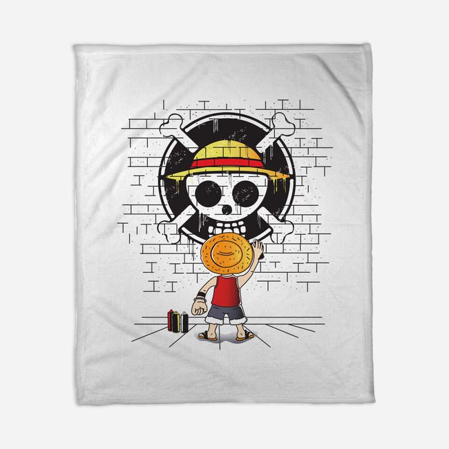 The Pirate's Logo-none fleece blanket-turborat14