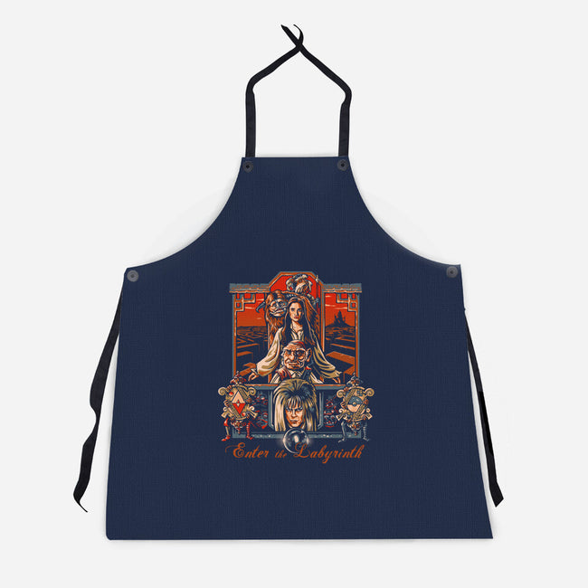 Enter The Labyrinth-unisex kitchen apron-daobiwan