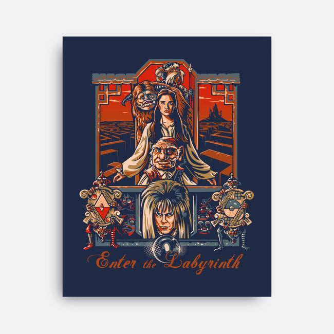 Enter The Labyrinth-none stretched canvas-daobiwan