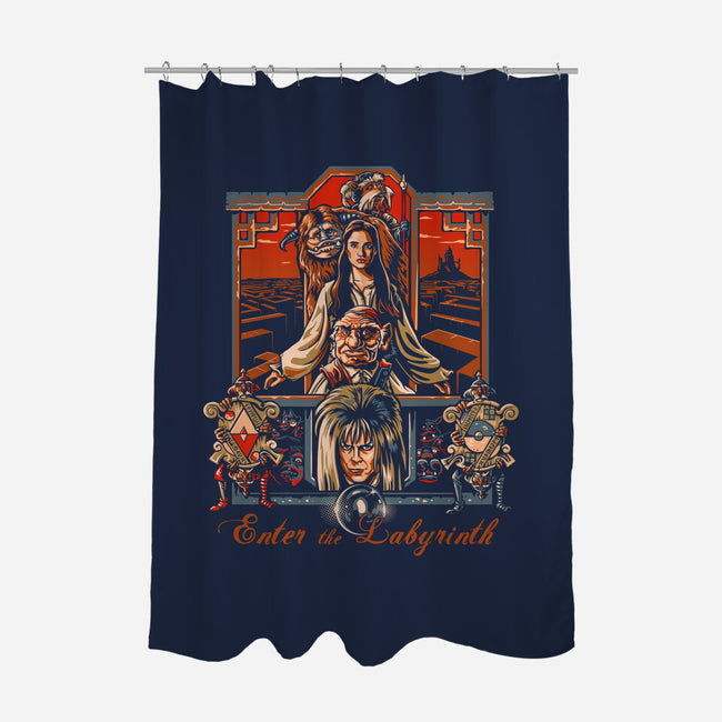Enter The Labyrinth-none polyester shower curtain-daobiwan