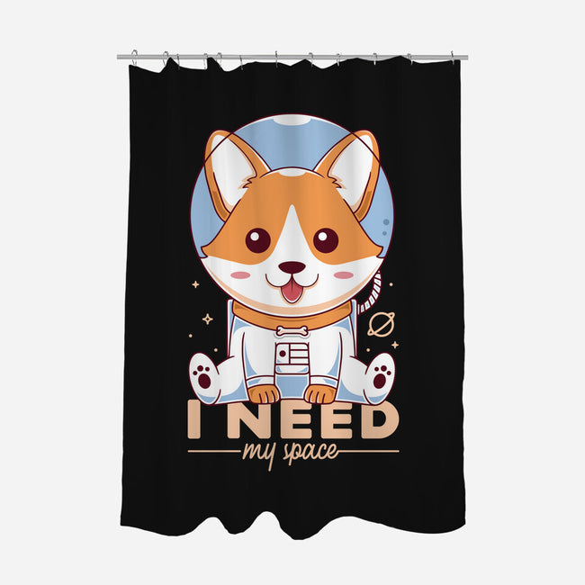 I Need My Space-none polyester shower curtain-Alundrart