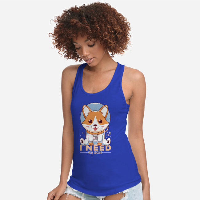 I Need My Space-womens racerback tank-Alundrart