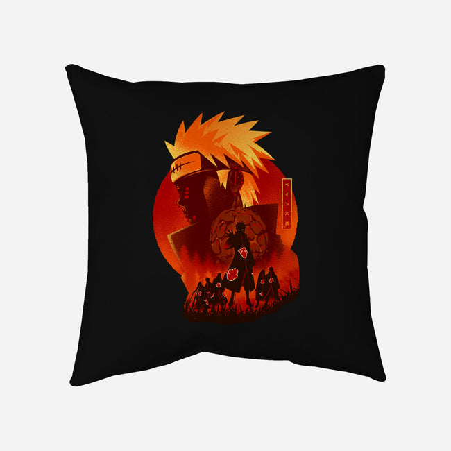 Six Paths Of Pain-none removable cover throw pillow-hypertwenty