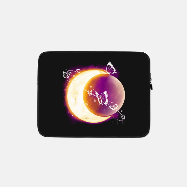 Space Moon-none zippered laptop sleeve-Vallina84