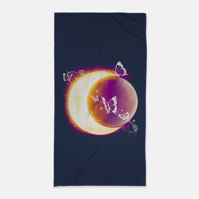 Space Moon-none beach towel-Vallina84