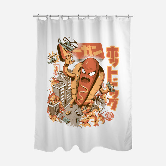 Great Hot Dog-none polyester shower curtain-ilustrata