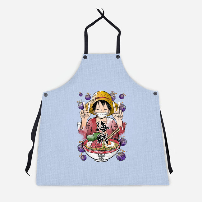 Pirate King Ramen-unisex kitchen apron-DrMonekers
