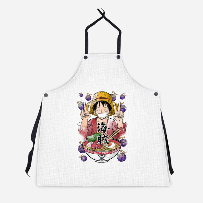 Pirate King Ramen-unisex kitchen apron-DrMonekers