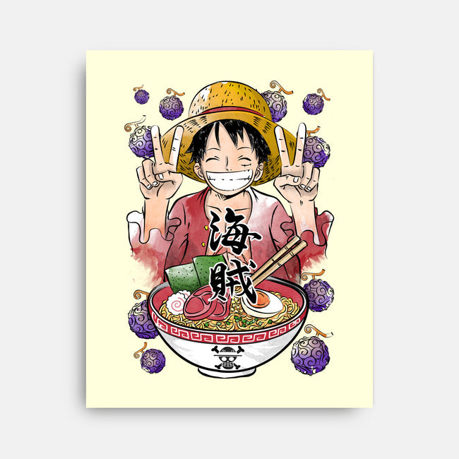 Pirate King Ramen-none stretched canvas-DrMonekers