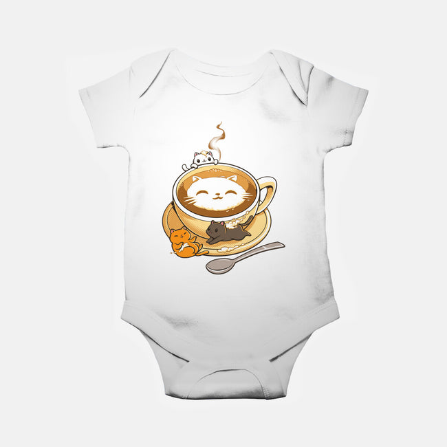 Latte Cat-baby basic onesie-tobefonseca