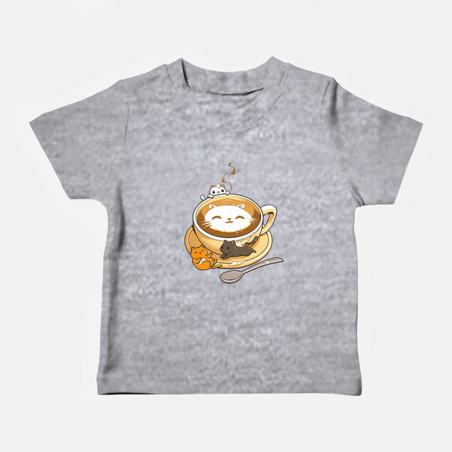 Latte Cat-baby basic tee-tobefonseca