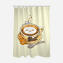 Latte Cat-none polyester shower curtain-tobefonseca