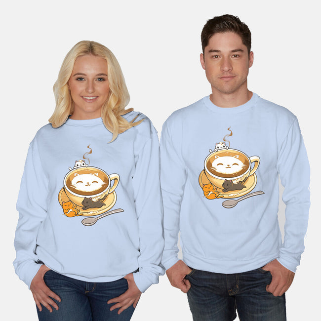 Latte Cat-unisex crew neck sweatshirt-tobefonseca