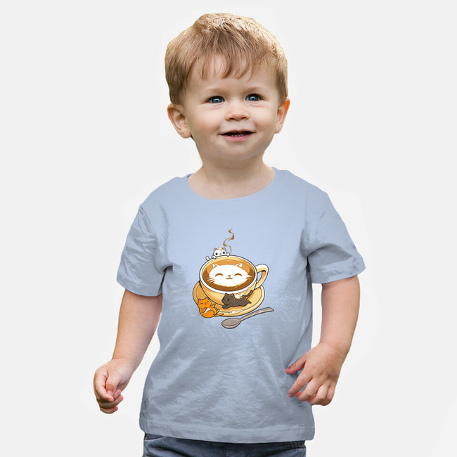 Latte Cat-baby basic tee-tobefonseca
