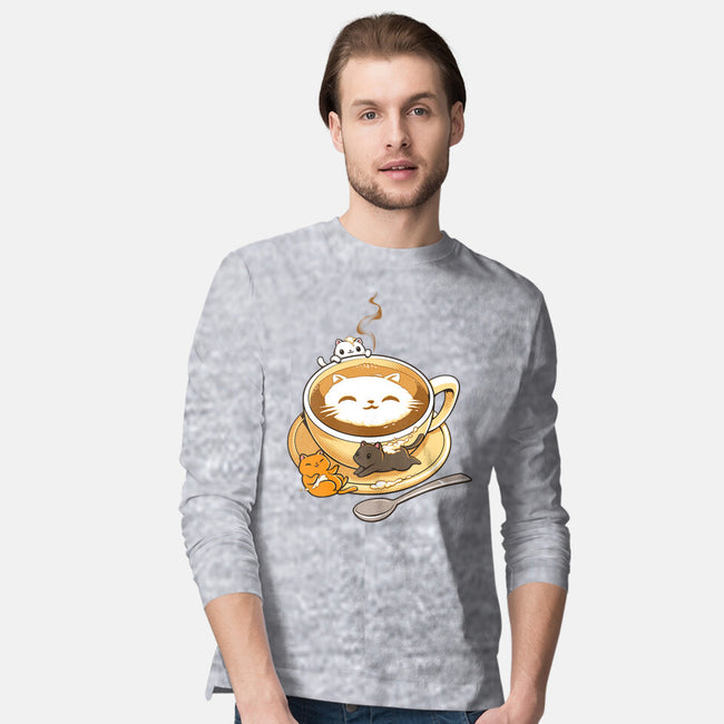 Latte Cat-mens long sleeved tee-tobefonseca