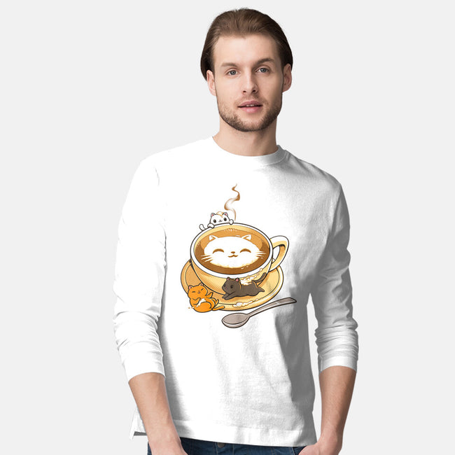 Latte Cat-mens long sleeved tee-tobefonseca