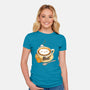 Latte Cat-womens fitted tee-tobefonseca