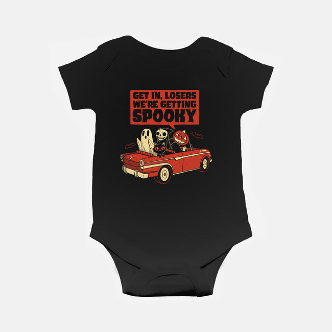 Getting Spooky-baby basic onesie-DinoMike