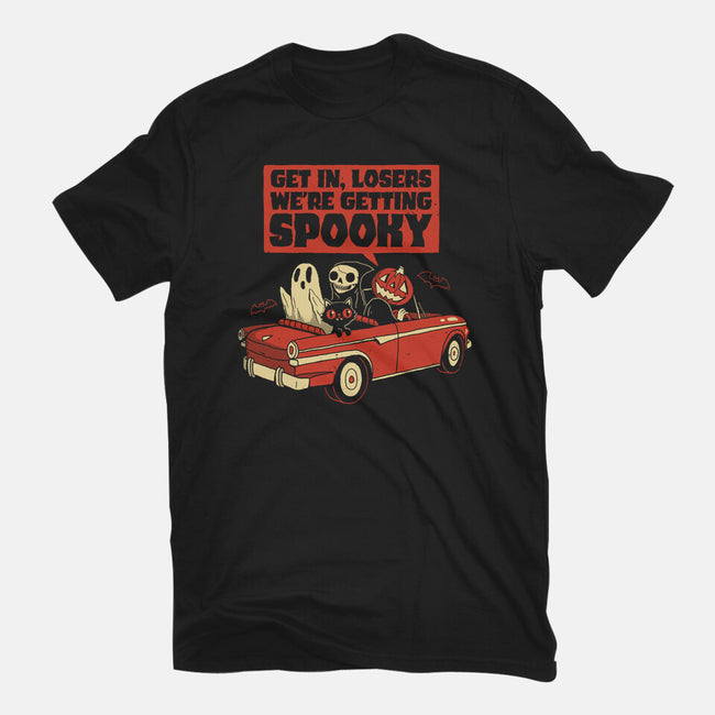 Getting Spooky-youth basic tee-DinoMike