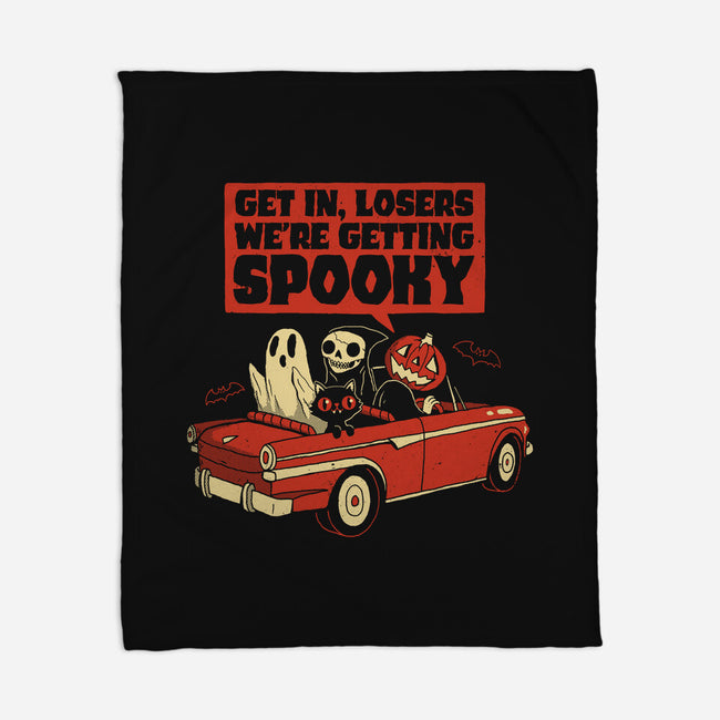 Getting Spooky-none fleece blanket-DinoMike