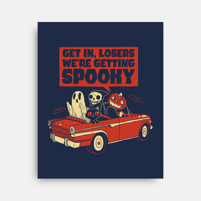Getting Spooky-none stretched canvas-DinoMike