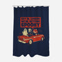 Getting Spooky-none polyester shower curtain-DinoMike