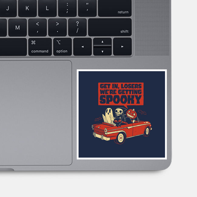 Getting Spooky-none glossy sticker-DinoMike