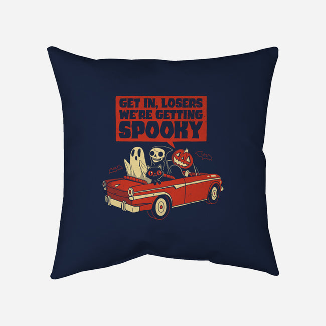 Getting Spooky-none removable cover throw pillow-DinoMike