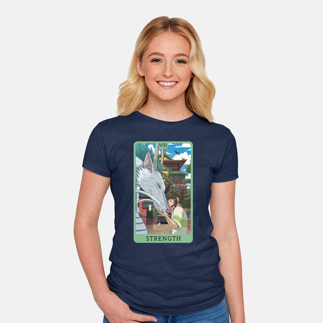 Strength Ghibli-womens fitted tee-danielmorris1993