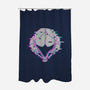 Glitch Samus-none polyester shower curtain-shirox