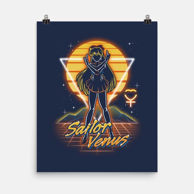 Retro Venus Guardian-none matte poster-Olipop