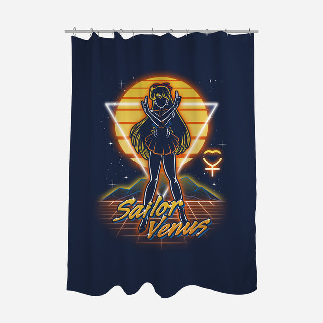 Retro Venus Guardian-none polyester shower curtain-Olipop