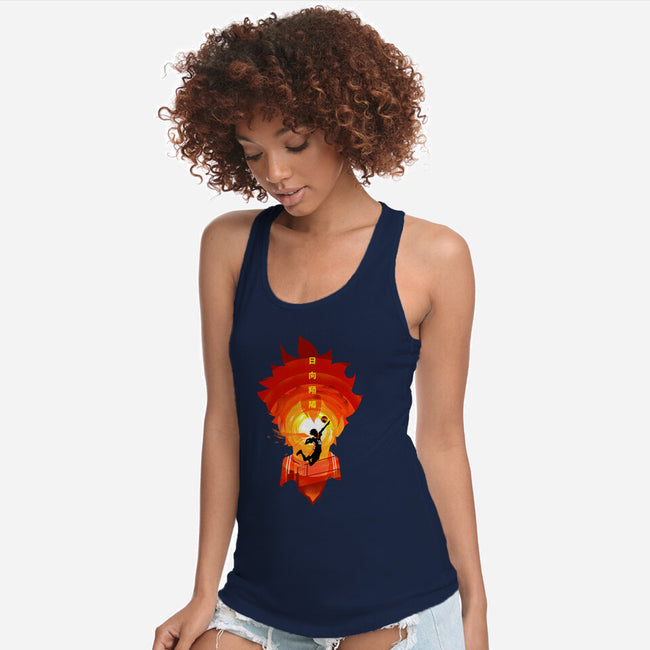 The Strongest Shoyo-womens racerback tank-hypertwenty
