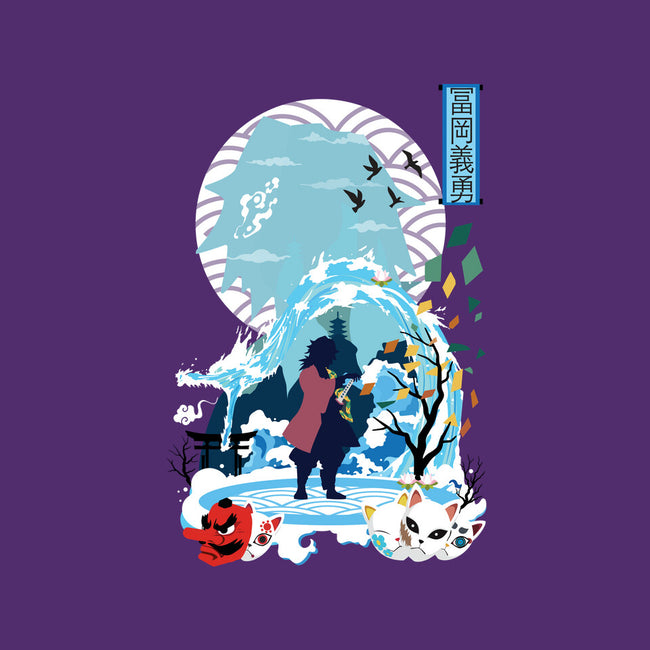 Giyu Tomioka Negative Space-youth basic tee-SwensonaDesigns