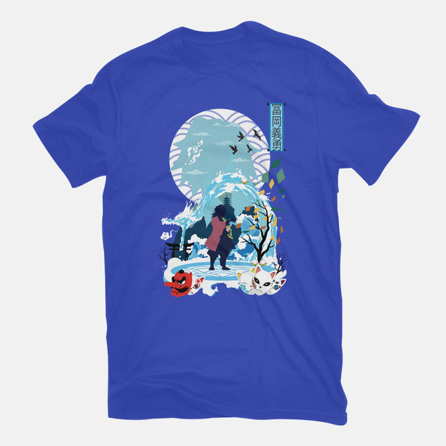 Giyu Tomioka Negative Space-mens basic tee-SwensonaDesigns