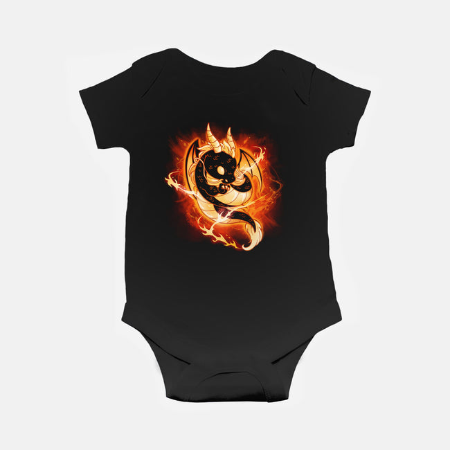 Dragon Fire-baby basic onesie-Vallina84
