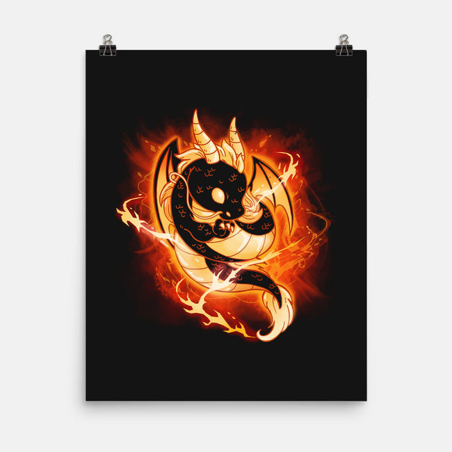 Dragon Fire-none matte poster-Vallina84
