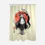 Mikey Ink-none polyester shower curtain-IKILO
