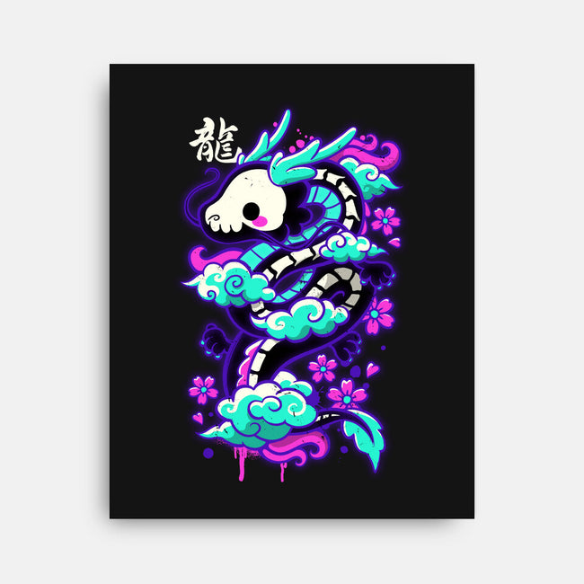 Cyber Ghost Dragon-none stretched canvas-NemiMakeit